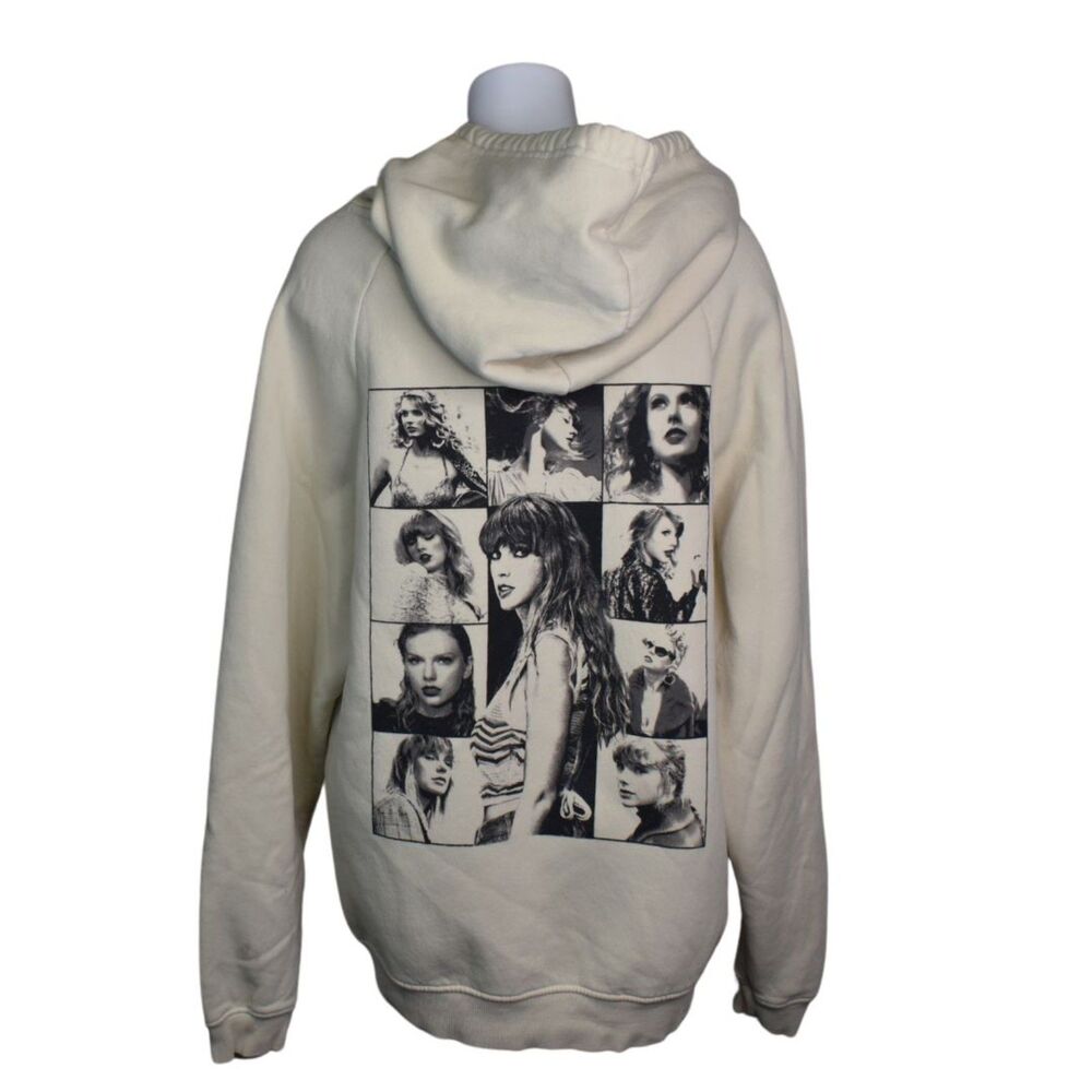 Taylor Swift The Eras Tour Hoodie Beige Cream Pop Star Tour Merch Womens Large